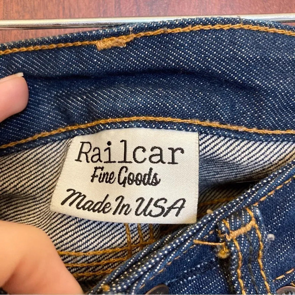 RAILCAR Fine Goods Tapered Jeans Raw Selvedge Size 25 - Picture 6 of 9
